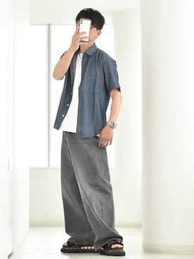 「ikka（イッカ）のアイテム」を使った、y_Oさん（メンズ・168cm）の夏コーディネート