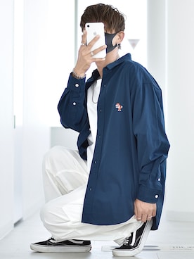 「R2022コーデ」｜「アイテム（アクセサリー）」を使った、y_Oさん（メンズ・168cm）の夏コーディネート