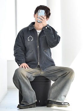 「アイテム（ネックレス）」を使った、y_Oさん（メンズ・168cm）の秋コーディネート