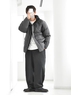 「PLST（プラステ）のアイテム」を使った、y_Oさん（メンズ・168cm）の冬コーディネート