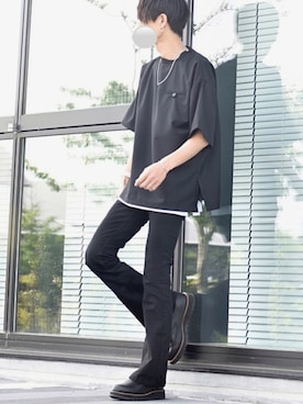 「アイテム（シャツ/ブラウス）」を使った、y_Oさん（メンズ・168cm）の夏コーディネート