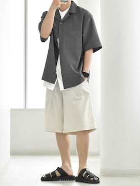 「UNIQLO（ユニクロ）のアイテム」を使った、y_Oさん（メンズ・168cm）の夏コーディネート