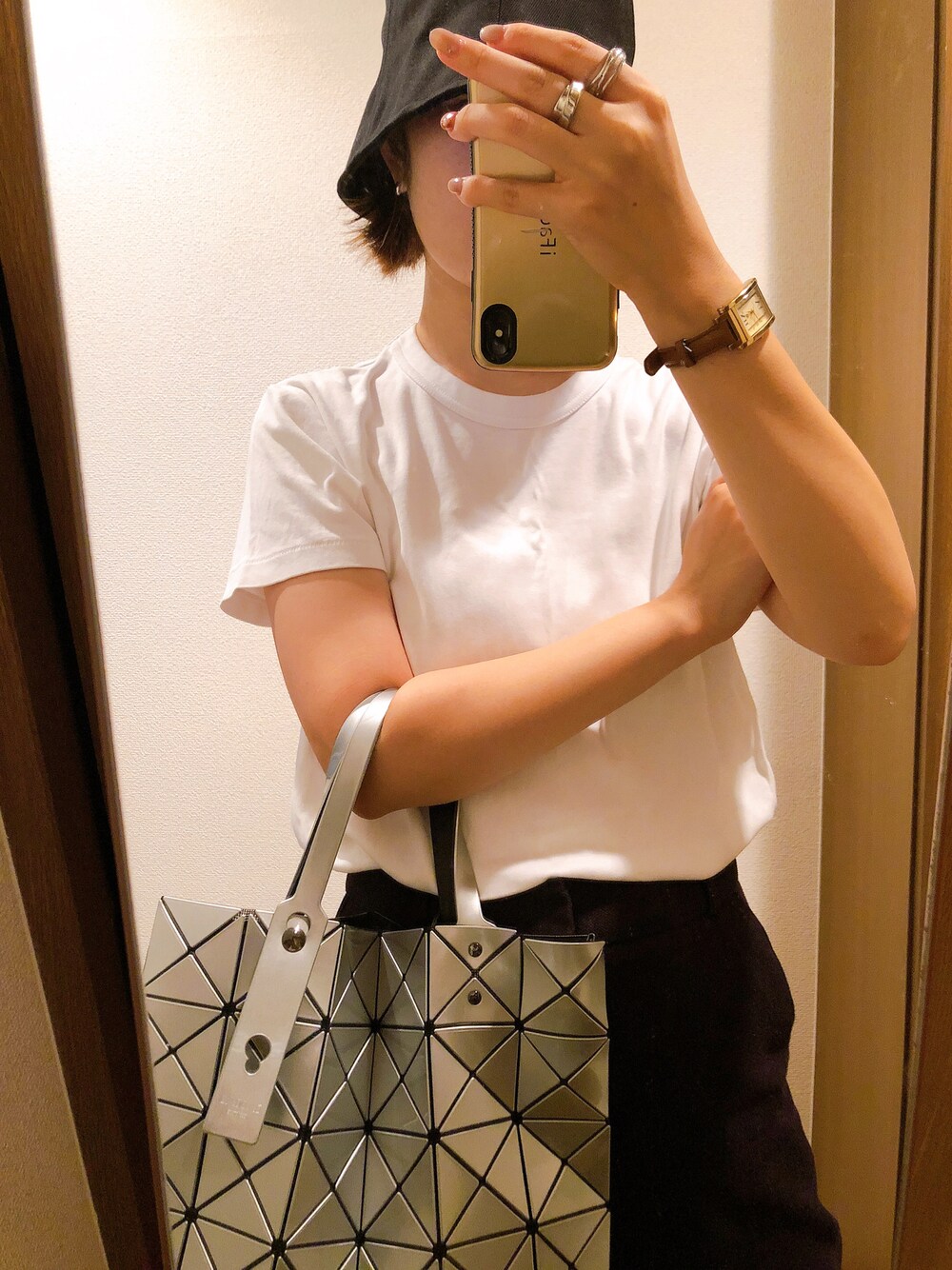 baobao issey miyakeトートバックgray イッセイミヤケ(ISSEY MIYAKE)|BAOBAO トートバッグ|HARDOFFオフ