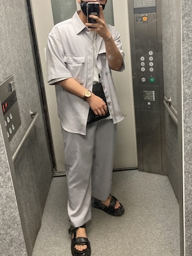 「WYM」｜「アイテム（腕時計）」を使った、ぽぽさん（メンズ・170cm）の秋コーディネート