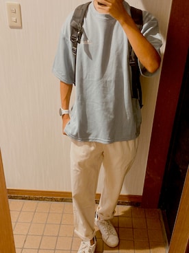 「CONVERSE（コンバース）のアイテム（Tシャツ/カットソー）」を使った、しゅさん（メンズ・167cm）の秋コーディネート