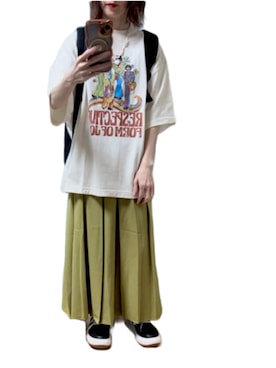 「アイテム（スカート）」を使った、ゆぅきさん（レディース・155cm）の夏コーディネート