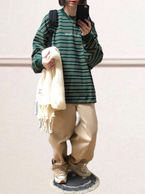 ゆぅき Wegoのtシャツ カットソーを使ったコーディネート Wear