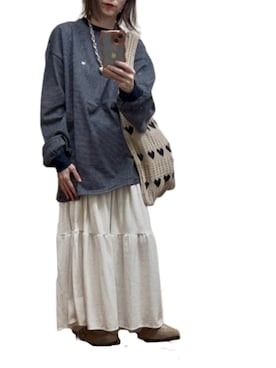 「アイテム（サンダル）」を使った、ゆぅきさん（レディース・155cm）の秋コーディネート