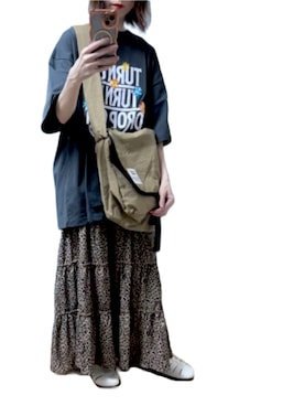 「韓国ファッション」｜「アイテム（スカート）」を使った、ゆぅきさん（レディース・155cm）の夏コーディネート