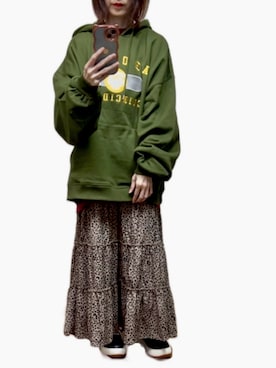 「アイテム（スニーカー）」を使った、ゆぅきさん（レディース・155cm）の冬コーディネート