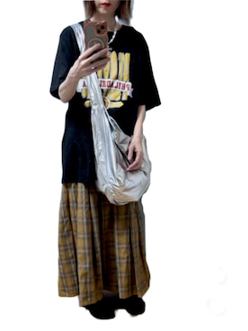 「アイテム（スカート）」を使った、ゆぅきさん（レディース・155cm）の夏コーディネート