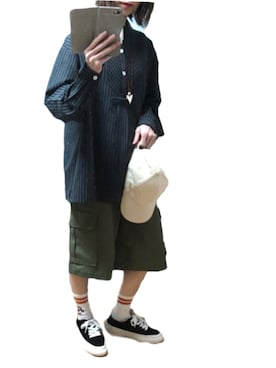 「kutir（クティール）のアイテム（シャツ/ブラウス）」を使った、ゆぅきさん（レディース・155cm）の春コーディネート