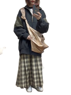 「アイテム（スウェット）」を使った、ゆぅきさん（レディース・155cm）の冬コーディネート