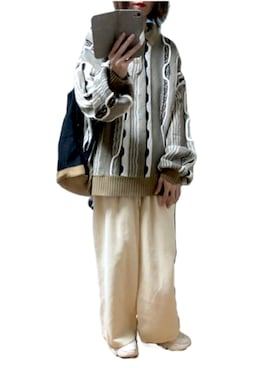 「JUNOAH（ジュノア）のアイテム」を使った、ゆぅきさん（レディース・155cm）の冬コーディネート