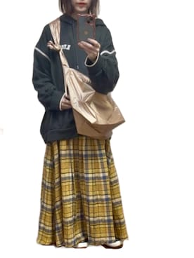 「WEGO（ウィゴー）のアイテム」を使った、ゆぅきさん（レディース・155cm）の冬コーディネート