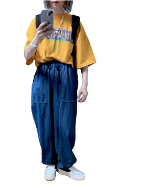 「アイテム（シューズ、その他）」を使った、ゆぅきさん（レディース・155cm）の夏コーディネート