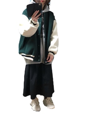 「アイテム（スニーカー）」を使った、ゆぅきさん（レディース・155cm）の秋コーディネート