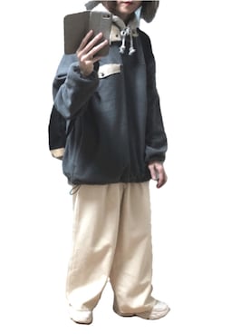 「アイテム（スウェット）」を使った、ゆぅきさん（レディース・155cm）の冬コーディネート