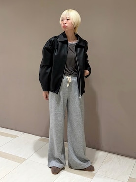 「Doux archives（ドゥアルシーヴ）のアイテム」を使った、シオリさん（レディース・161cm）の秋コーディネート