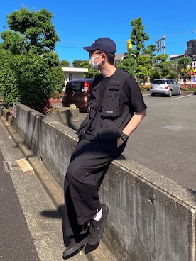 「VANS（バンズ）のアイテム（キャップ）」を使った、Ryoooさん（メンズ・179cm）の春コーディネート