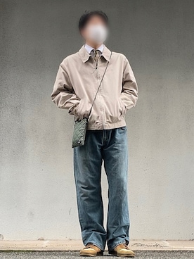 「CHAPS（チャップス）のアイテム（ジャケット/アウター）」を使った、rikuさん（メンズ・176cm）の冬コーディネート