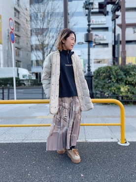 SAKIさん（レディース・152cm）の冬コーディネート