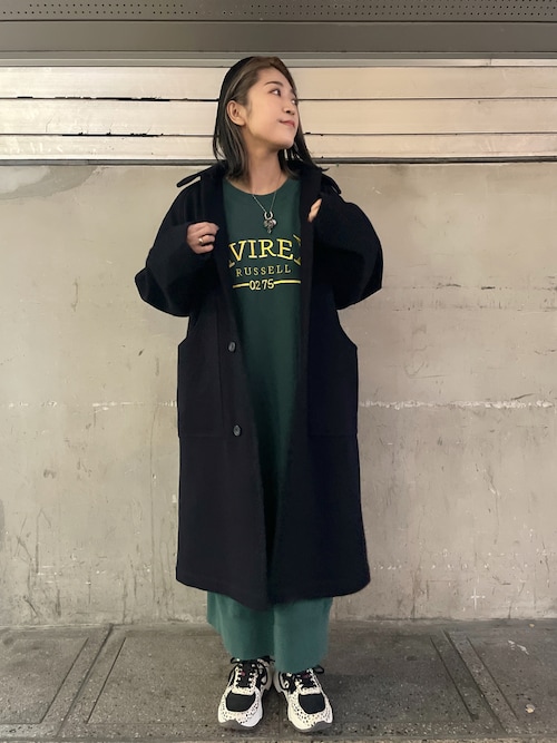 AVIREX  ロングコート AVIREX コート アウター ITALY NAVY LONG COAT/ イタリー
