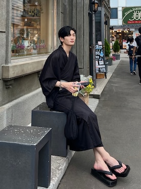 「アイテム（浴衣）」を使った、ゆーたさん（メンズ・180cm）の夏コーディネート