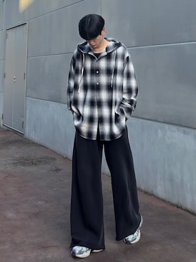 「アイテム（スウェットパンツ）」を使った、ゆーたさん（メンズ・180cm）の秋コーディネート