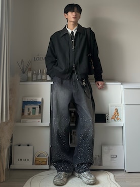 「アイテム（キーホルダー）」を使った、ゆーたさん（メンズ・180cm）の秋コーディネート