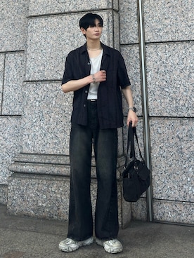 「アイテム（ハンドバッグ）」を使った、ゆーたさん（メンズ・180cm）の夏コーディネート