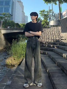 「アイテム（サングラス）」を使った、ゆーたさん（メンズ・180cm）の夏コーディネート