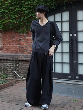 「アイテム（キーホルダー）」を使った、ゆーたさん（メンズ・180cm）の秋コーディネート