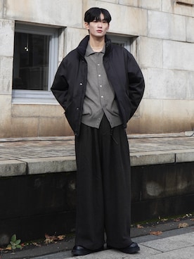 「WYM LIDNM（ウィム バイ リドム）のアイテム（キーホルダー）」を使った、ゆーたさん（メンズ・180cm）の冬コーディネート