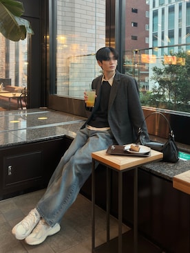 「CLEL（クレイル）のアイテム」を使った、ゆーたさん（メンズ・180cm）の春コーディネート