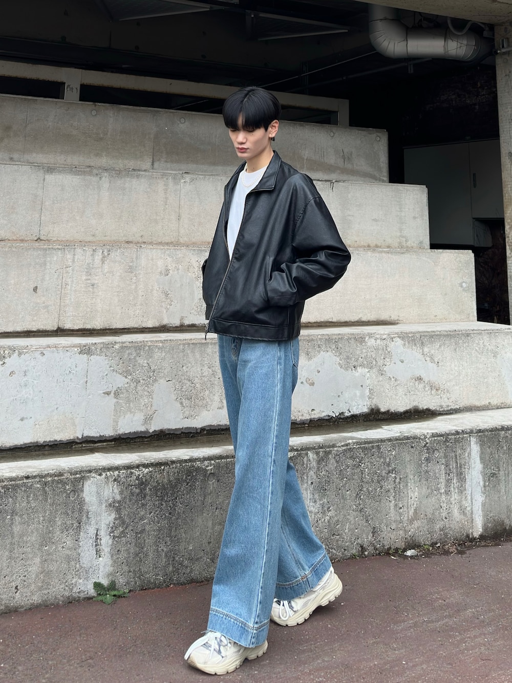 CALLNE ハイネックショート合皮ジャケットMサイズ