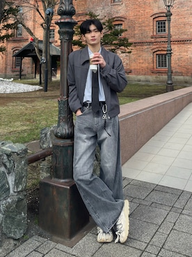 「アイテム（キーホルダー）」を使った、ゆーたさん（メンズ・180cm）の春コーディネート