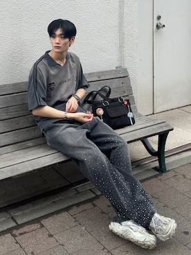 「epnok（エプノック）のアイテム」を使った、ゆーたさん（メンズ・180cm）の夏コーディネート