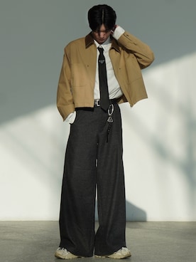 「アイテム（キーホルダー）」を使った、ゆーたさん（メンズ・180cm）の秋コーディネート