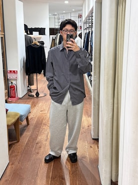 「アイテム（ドレスシューズ）」を使った、裕樹さん（メンズ・173cm）の秋コーディネート