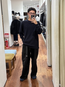 「アイテム（サンダル）」を使った、裕樹さん（メンズ・173cm）の秋コーディネート