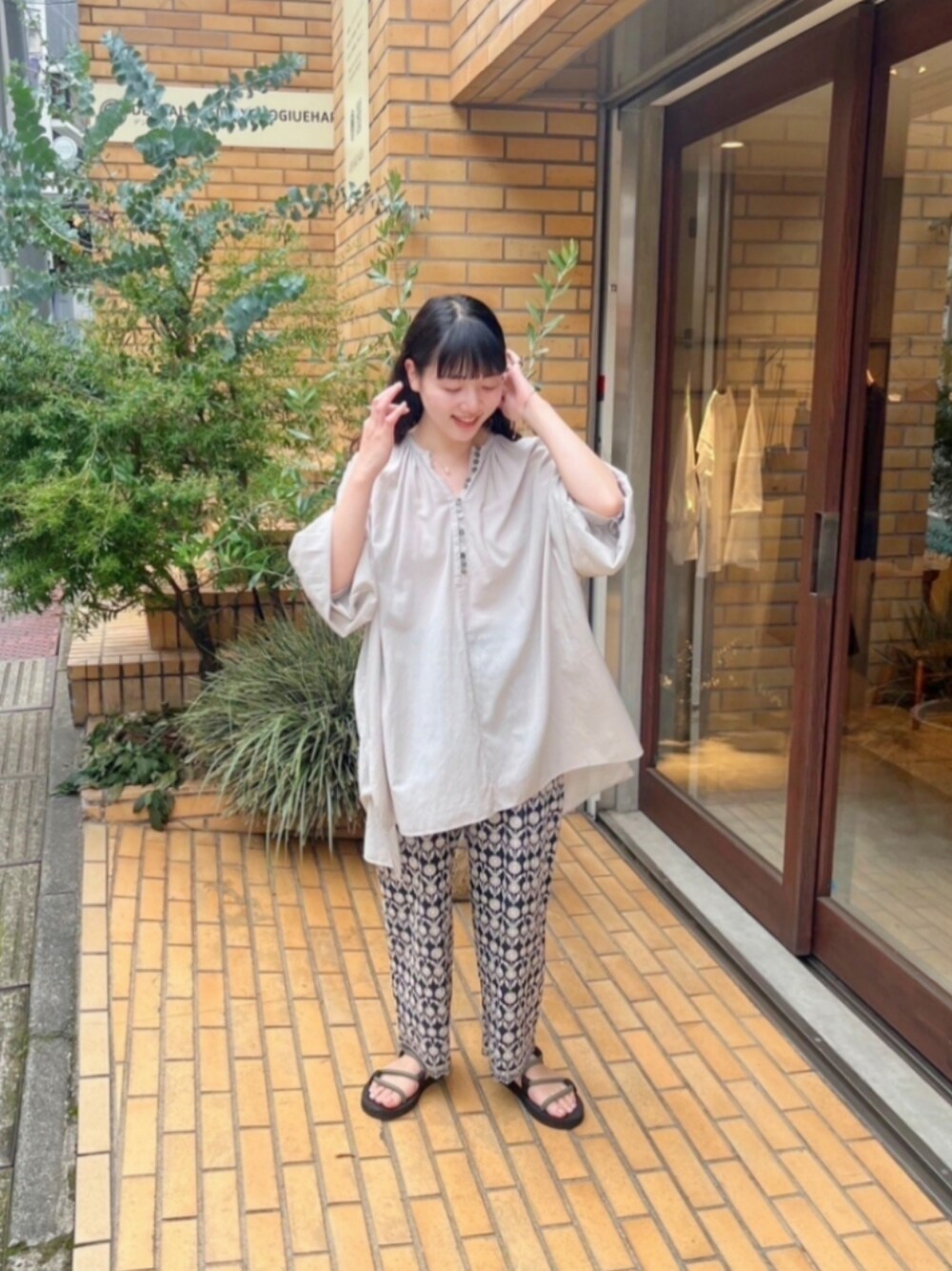 yuni（ユニ ）の「○ハイツイストガスボイル コットンギャザー