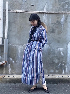 「アイテム（バレエシューズ）」を使った、ﾆ ｼ ﾜ ｷ  ｼ ﾎさん（レディース・158cm）の春コーディネート