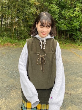 「napron（ナプロン）のアイテム」を使った、ﾆ ｼ ﾜ ｷ  ｼ ﾎさん（レディース・158cm）の秋コーディネート