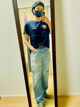 「アイテム（キャスケット）」を使った、kentomaxさん（メンズ・174cm）の春コーディネート
