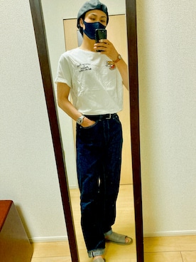 「アイテム（キャスケット）」を使った、kentomaxさん（メンズ・174cm）の夏コーディネート