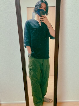 「SHARE PARK（シェアパーク）のアイテム」を使った、kentomaxさん（メンズ・174cm）の夏コーディネート