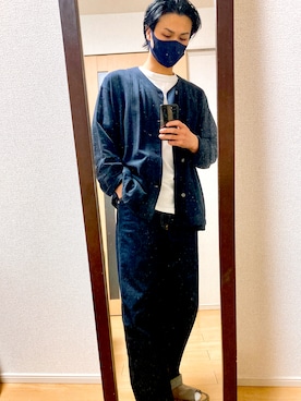 「アイテム（カーディガン/ボレロ）」を使った、kentomaxさん（メンズ・174cm）の春コーディネート