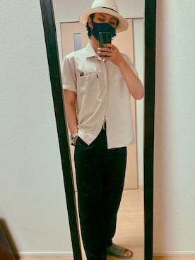 「ショット」｜「アイテム（帽子）」を使った、kentomaxさん（メンズ・174cm）の夏コーディネート