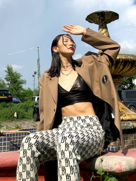 「WE11DONE（ウェルダン）のアイテム（ジャケット/アウター）」を使った、juliesoutfitsさん（レディース・178cm）の春コーディネート